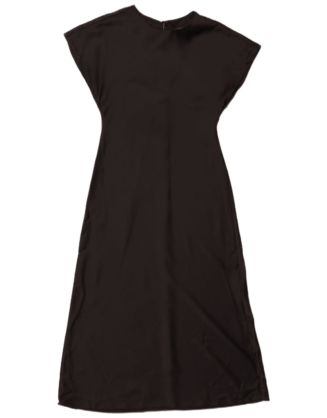 Zara Damen Maxikleid UK 12 Medium Schwarz Polyester