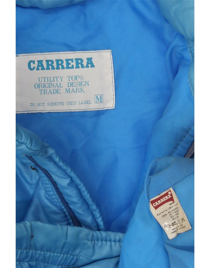 Carrera Wattierte Herrenjacke mit Kapuze, UK 38, Mittelblau, Polyamid