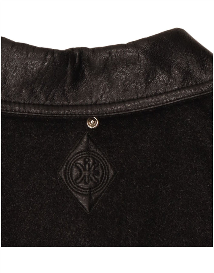 Iceberg Herren-Utility-Jacke IT 52 XL, grau gestreifte Schurwolle, klassisch
