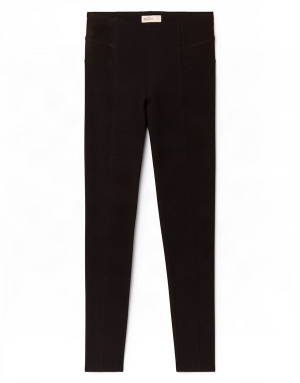 Hollister Damen Leggings UK 10 Small Schwarz Baumwolle