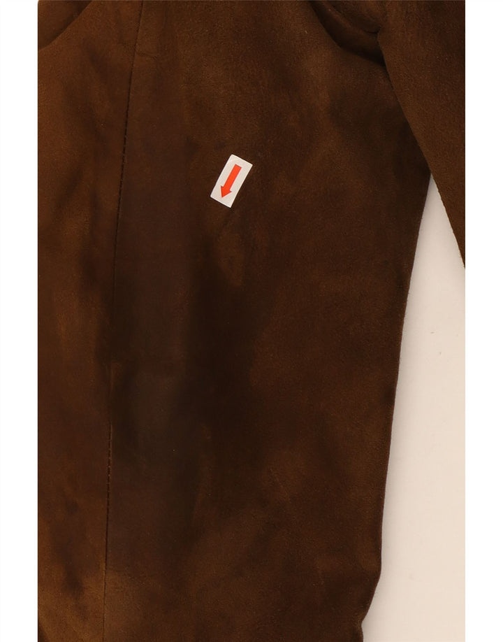 Vintage Herren 3-Knopf-Wildleder-Blazerjacke UK 40 Large Braun