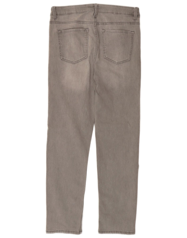 Marks & Spencer Damen The Sienna Straight Jeans UK 12 Medium W30 L29 Grau