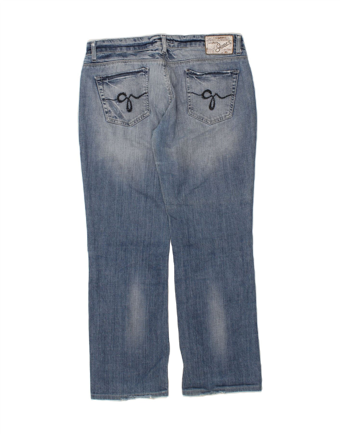 GUESS Womens Straight Jeans W32 L29 Blue Cotton Vintage Guess and Second-Hand Guess from Messina Hembry 