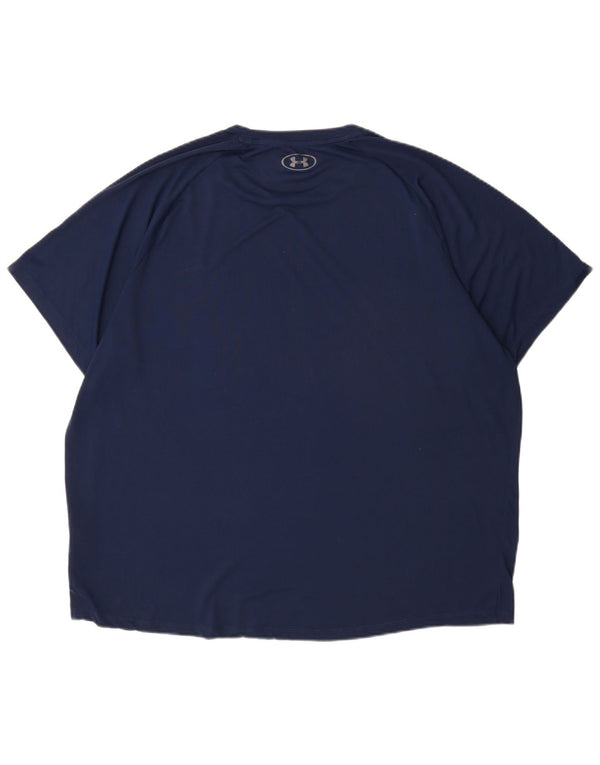 Under Armour Herren T-Shirt Top 2XL Marineblau Polyester