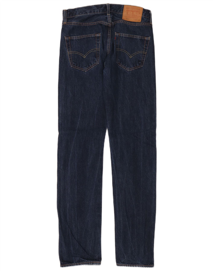 Levi's Herren 501 Straight Jeans W28 L32 Blaue Baumwolle