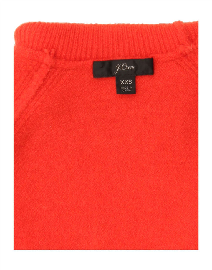 J. CREW Womens Roll Neck Jumper Sweater UK 2 2XS Red Nylon Vintage J. Crew and Second-Hand J. Crew from Messina Hembry 