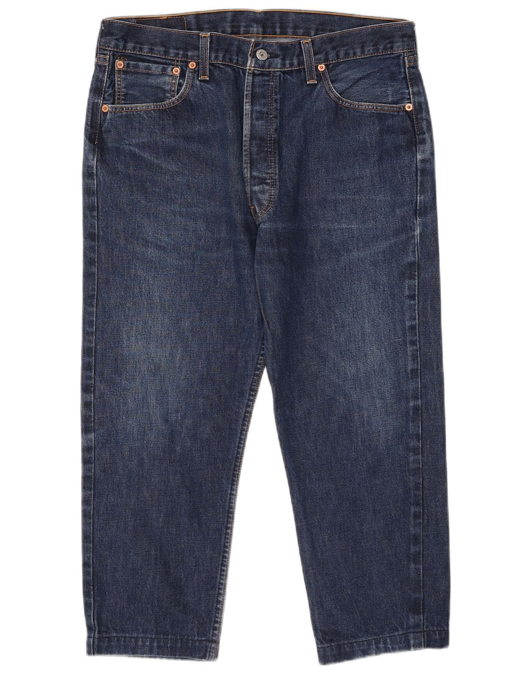 Levi's Herren 501 Capri Jeans W36 L22 Blaue Baumwolle