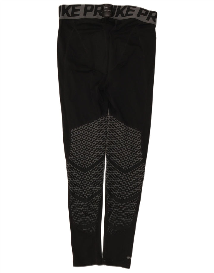 Nike Herren-Grafik-Leggings, Mittelschwarzes Farbblock-Polyester