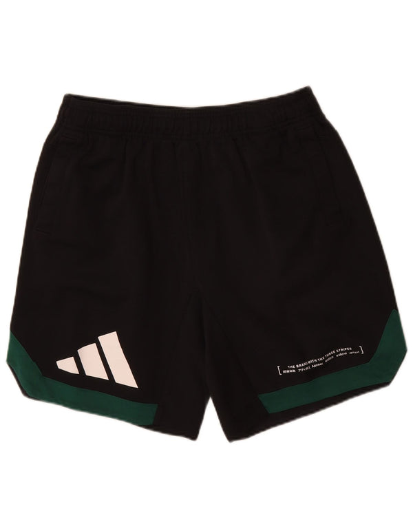 Adidas Herren Graphic Sport Shorts Große schwarze Colourblock-Baumwolle