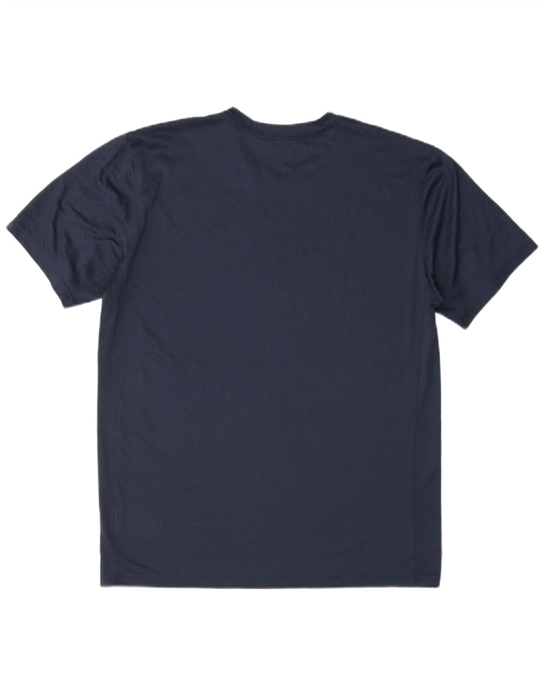Nike Herren Dri Fit T-Shirt Top Large Marineblau Polyester
