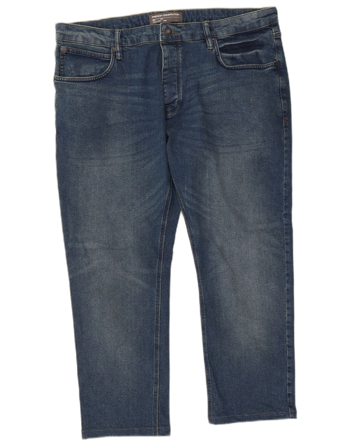 French Connection Slim-Jeans für Herren, W38, L25, blaue Baumwolle