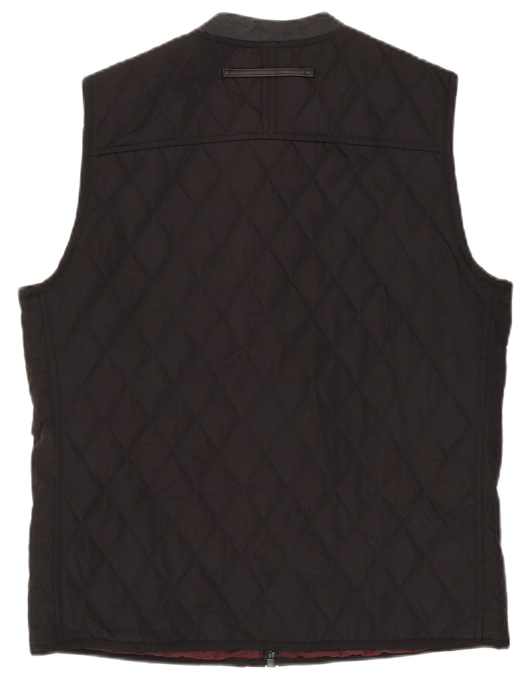 Zara Herren Steppweste UK 40 Large Schwarz Polyester