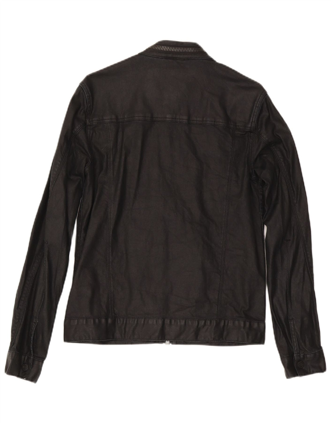 Superdry Herren Jeansjacke UK 36 Small Schwarz Baumwolle