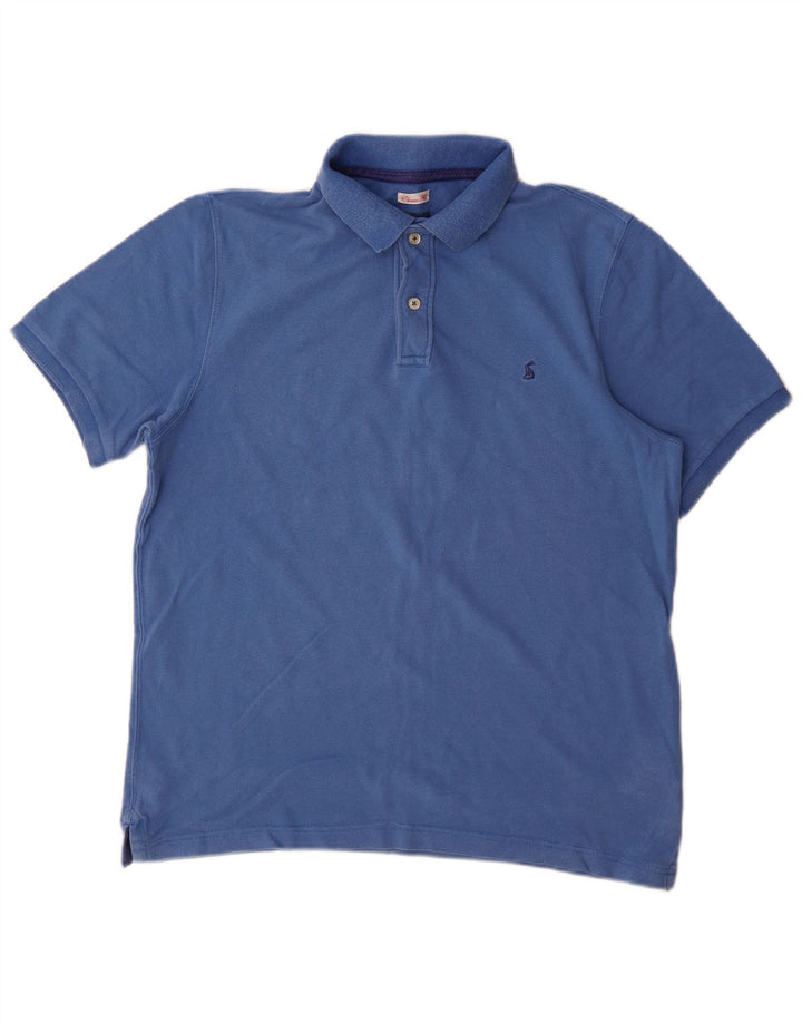 Joules Herren-Poloshirt mit klassischer Passform, große blaue Baumwolle