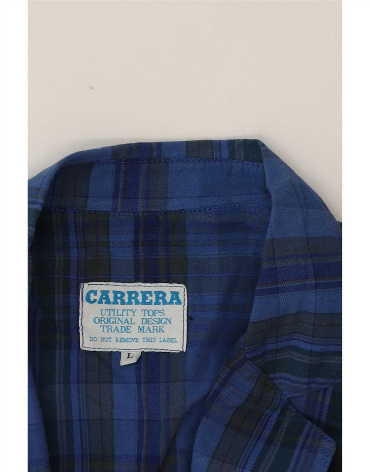 Carrera Herren-Blazer mit 2 Knöpfen, Gr. 40, groß, blau kariert