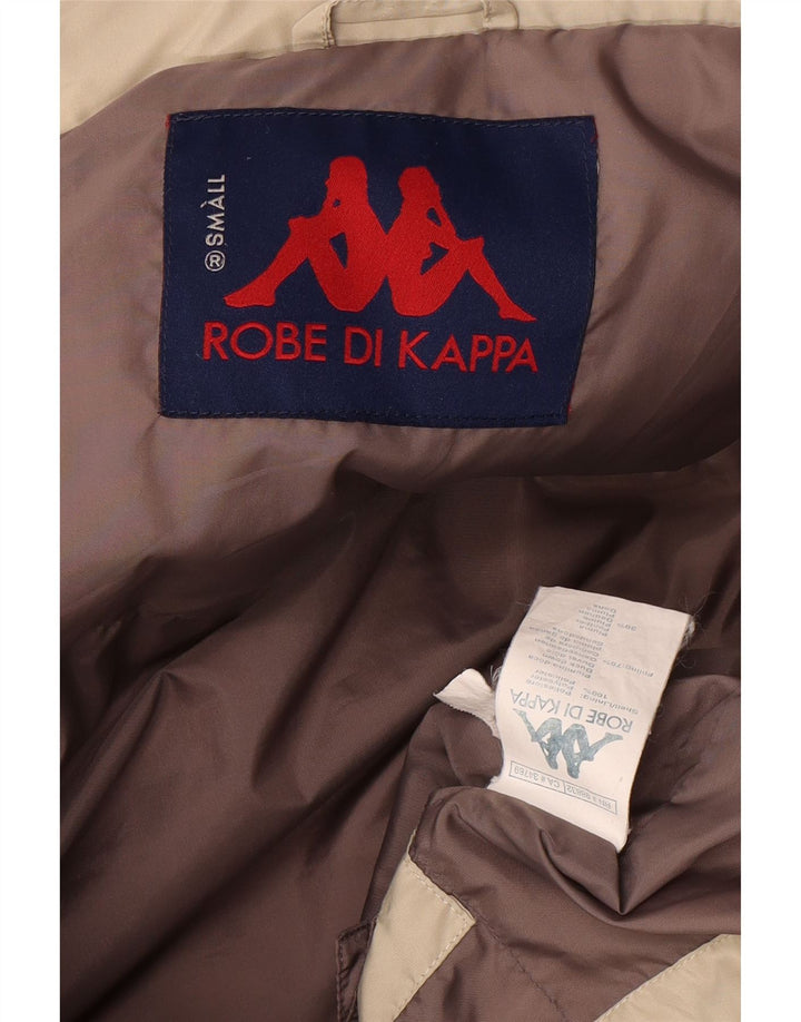 Kappa Herren-Jacke mit Kapuze, lockere Passform, gepolstert, UK 36, Größe S, Beige, Polyester