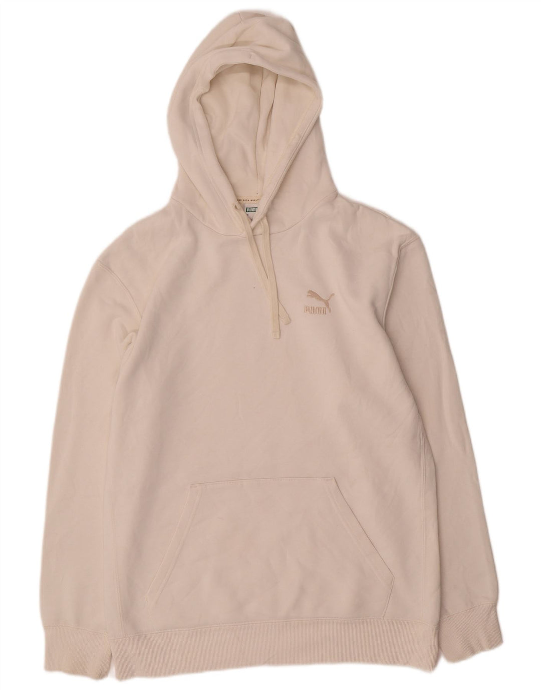 Puma Herren Kapuzenpullover aus mittelweißer Baumwolle