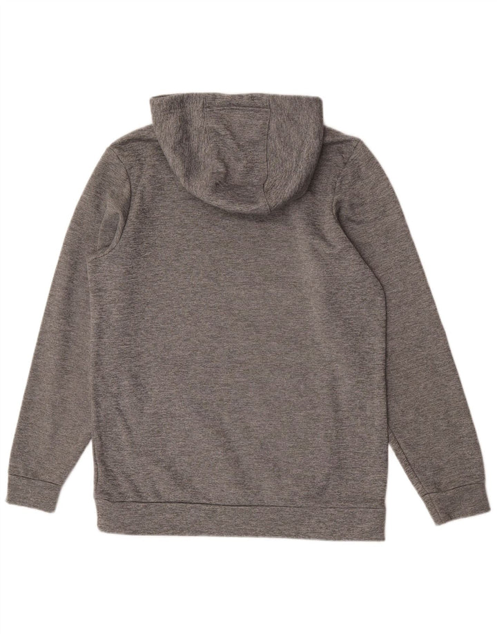 Nike Herren Therma-Fit Kapuzenpullover, klein, grau geflecktes Polyester