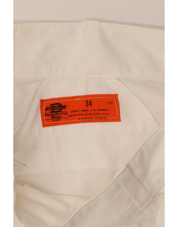Dickies gerade Chino-Hose für Herren, W34, L28, weißes Polyester