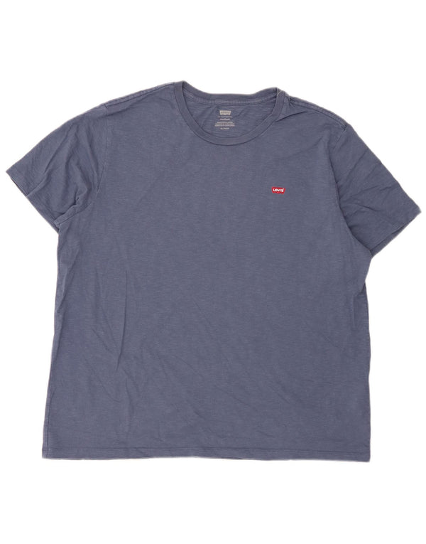 Levi's Herren Standard T-Shirt Top XL Marineblau meliert Baumwolle