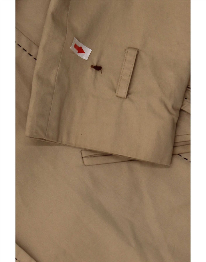 Tommy Hilfiger Damen Militärjacke UK 10 Small Beige Baumwolle