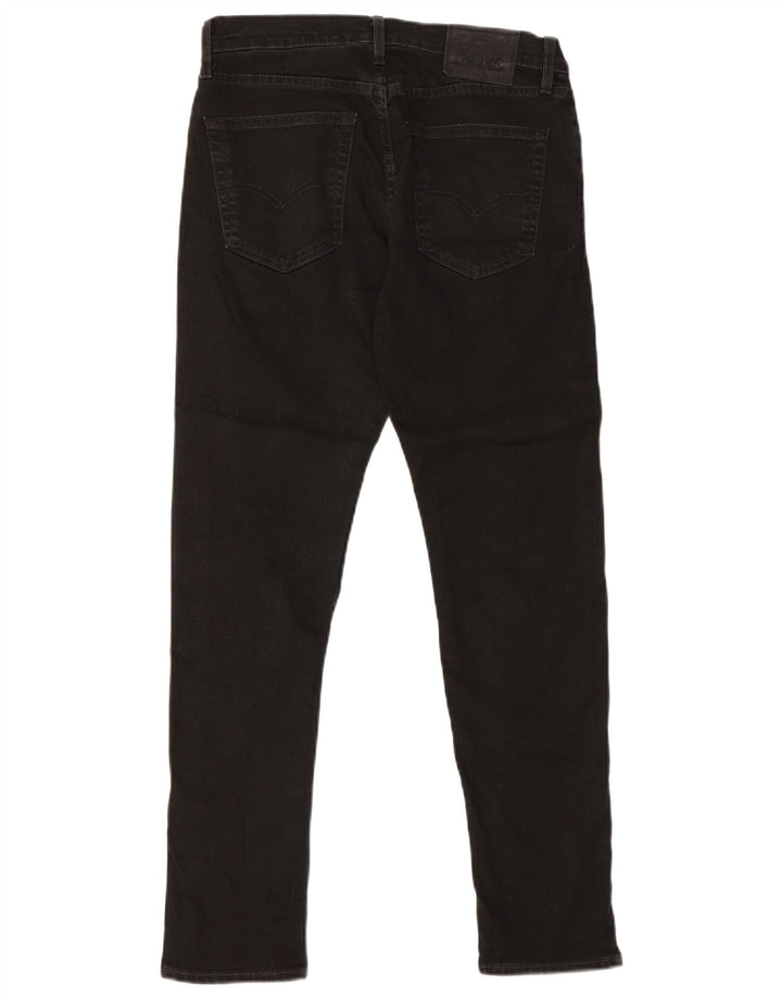Levi's Herren Slim Jeans W31 L32 Schwarze Baumwolle