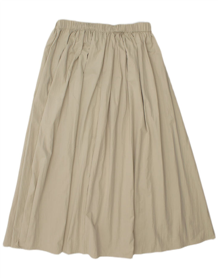 Zara Damen ausgestellter Rock, Größe S, W26, Beige, Polyester