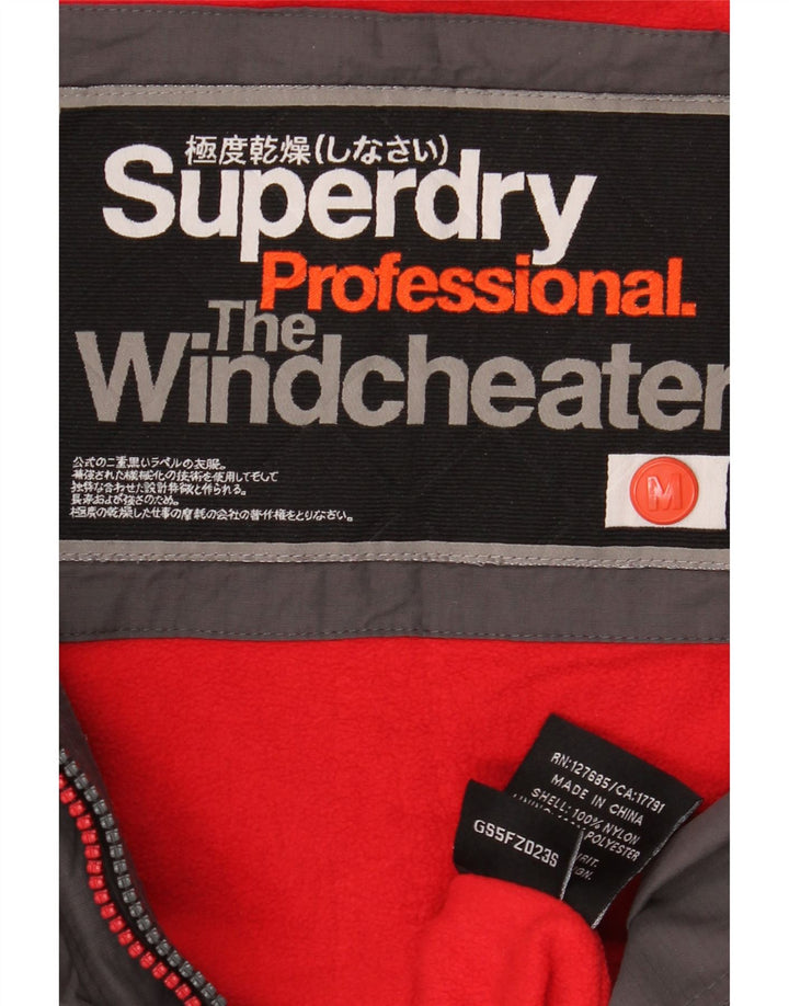 Superdry Damen The Windcheater Hooded Windjacke UK 14 Mittelgrau