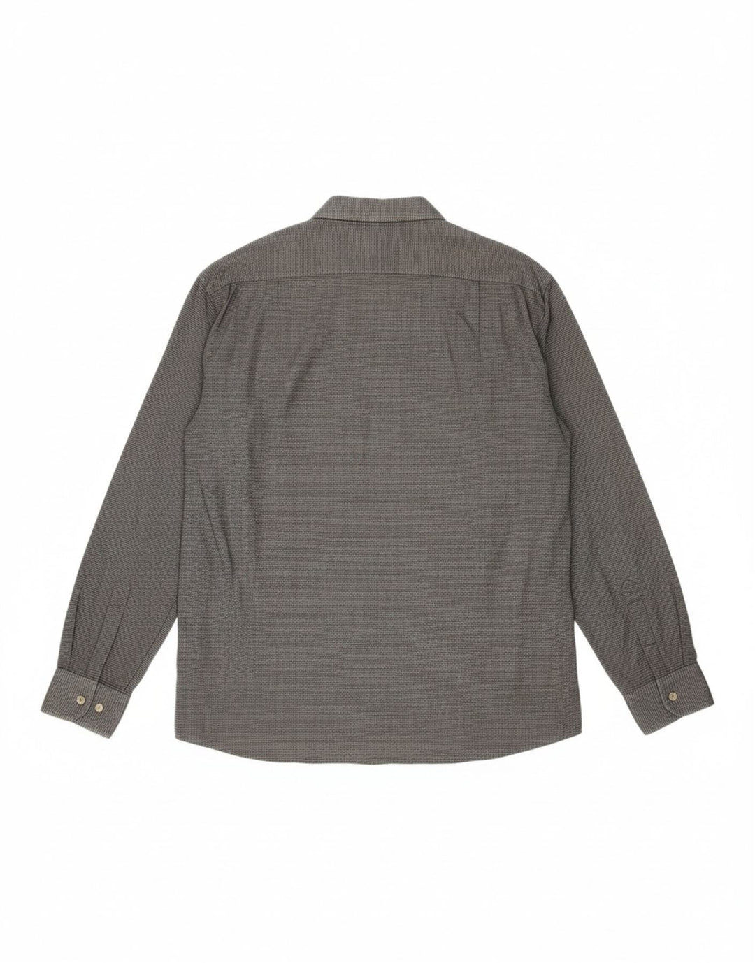ROCCOBAROCCO Mens Shirt Size 42 16 1/2 Large Grey Check Cotton