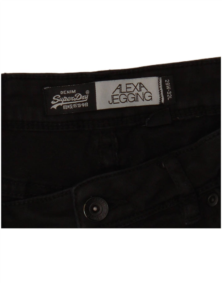 SUPERDRY Herren Alexia Jegging Jeans W29 L32 Schwarz