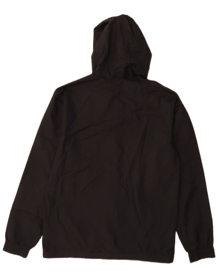 Adidas Herren Kapuzen-Regenjacke UK 36 Small Schwarz Polyester