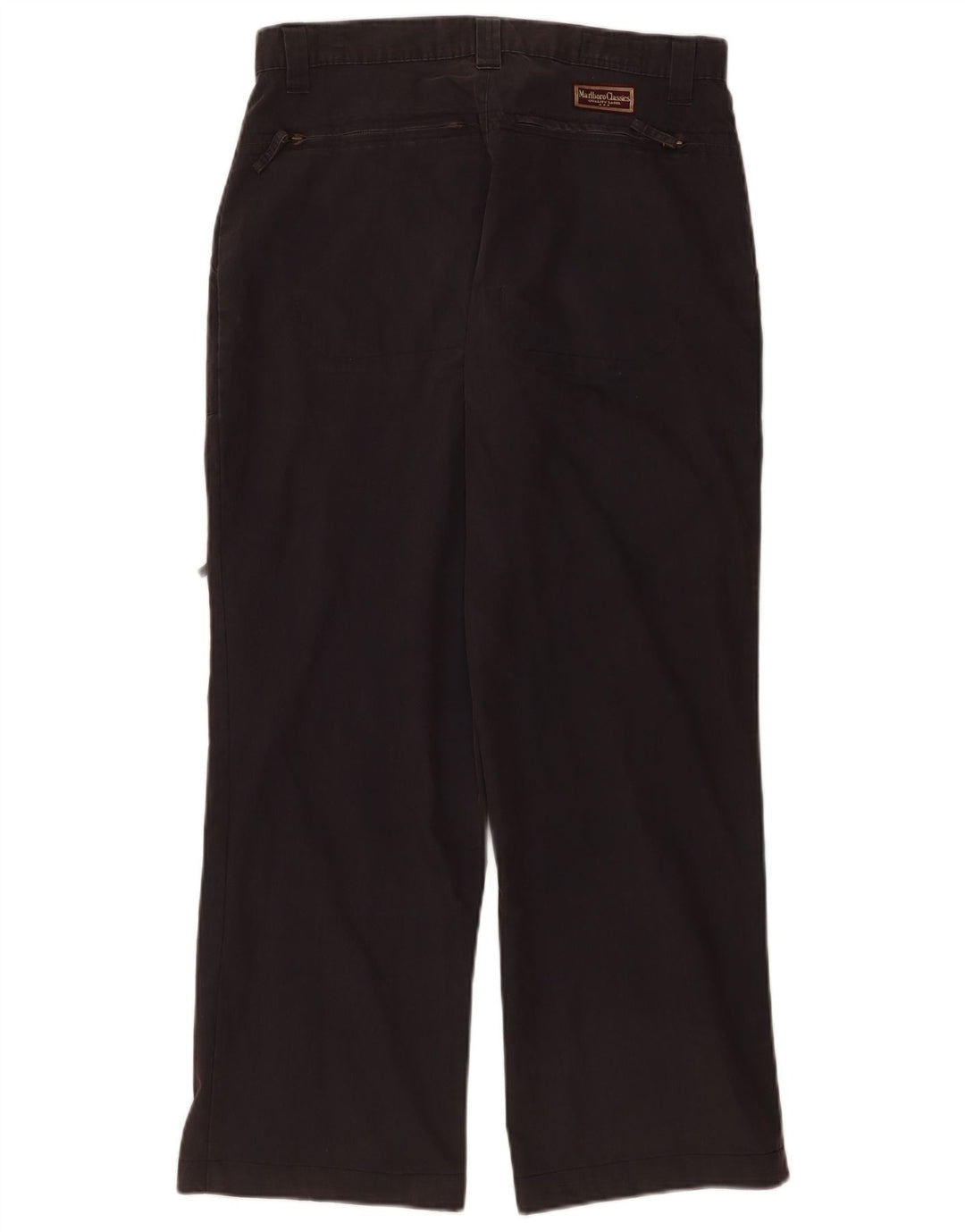 Marlboro Classics Gerade Herren-Cargohose W32 L28 Schwarze Baumwolle