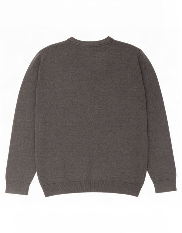 Marks & Spencer Jungen-Pullover mit V-Ausschnitt, 13–14 Jahre, graue Baumwolle