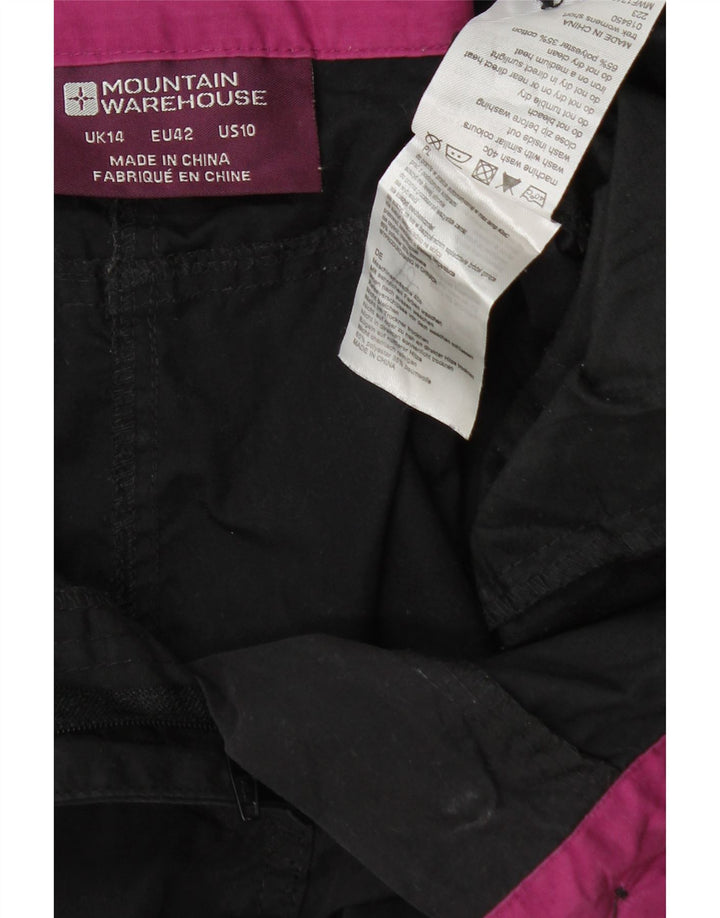 MOUNTAIN WAREHOUSE Damen Cargoshorts UK 14 Large W32 Schwarz Polyester