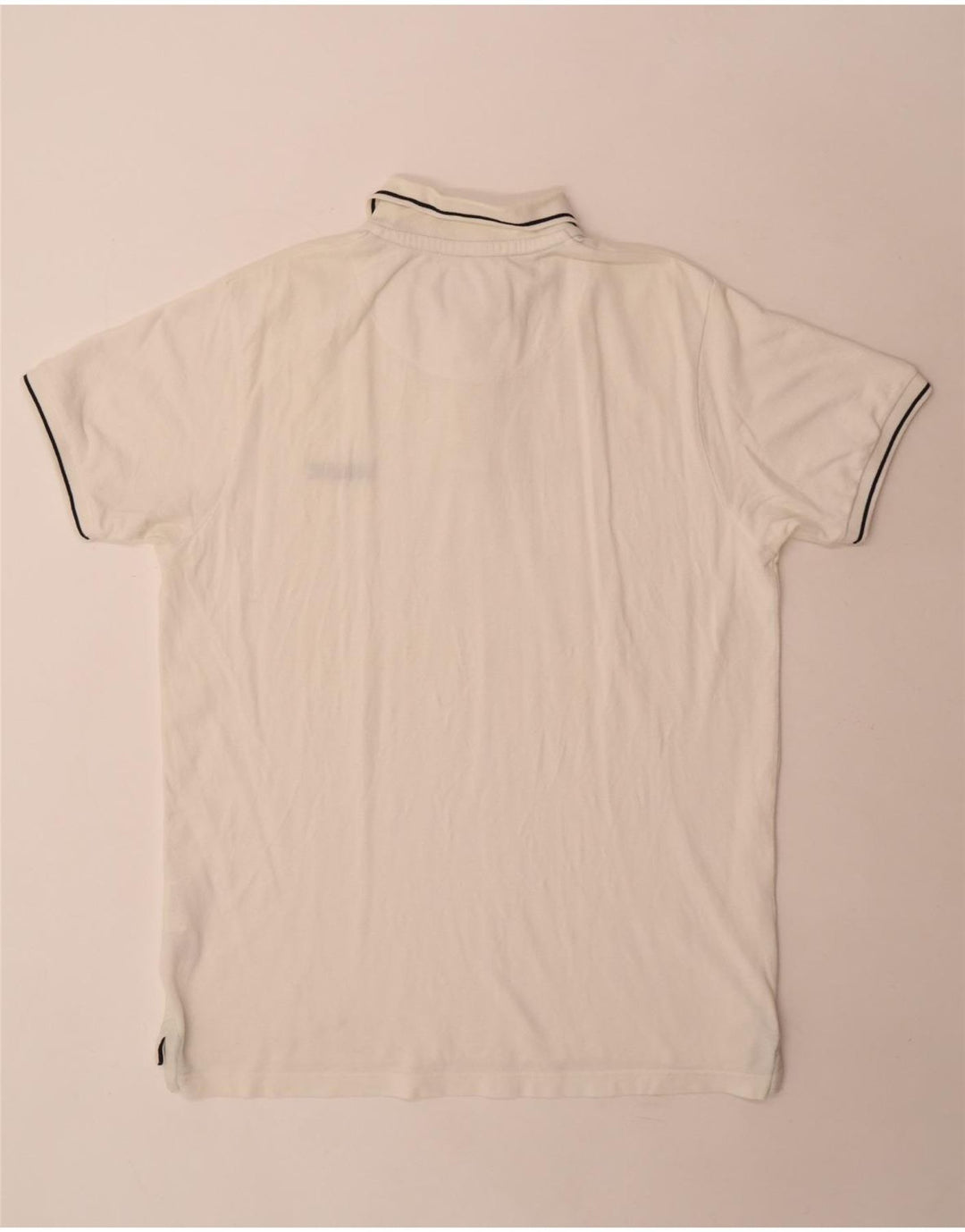 Woolrich Herren-Poloshirt XL aus weißer Baumwolle