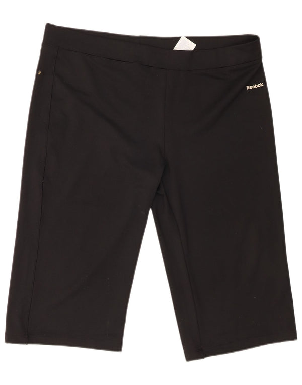 Nike Damen Bermuda Sport Shorts UK 18 XL Schwarz Polyester
