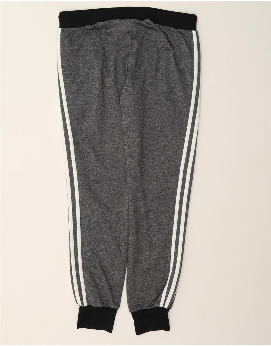 Adidas Damen Trainingshose Jogger UK 12 Mittelgraues Polyester