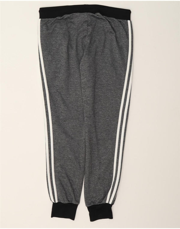 Adidas Damen Trainingshose Jogger UK 12 Mittelgraues Polyester