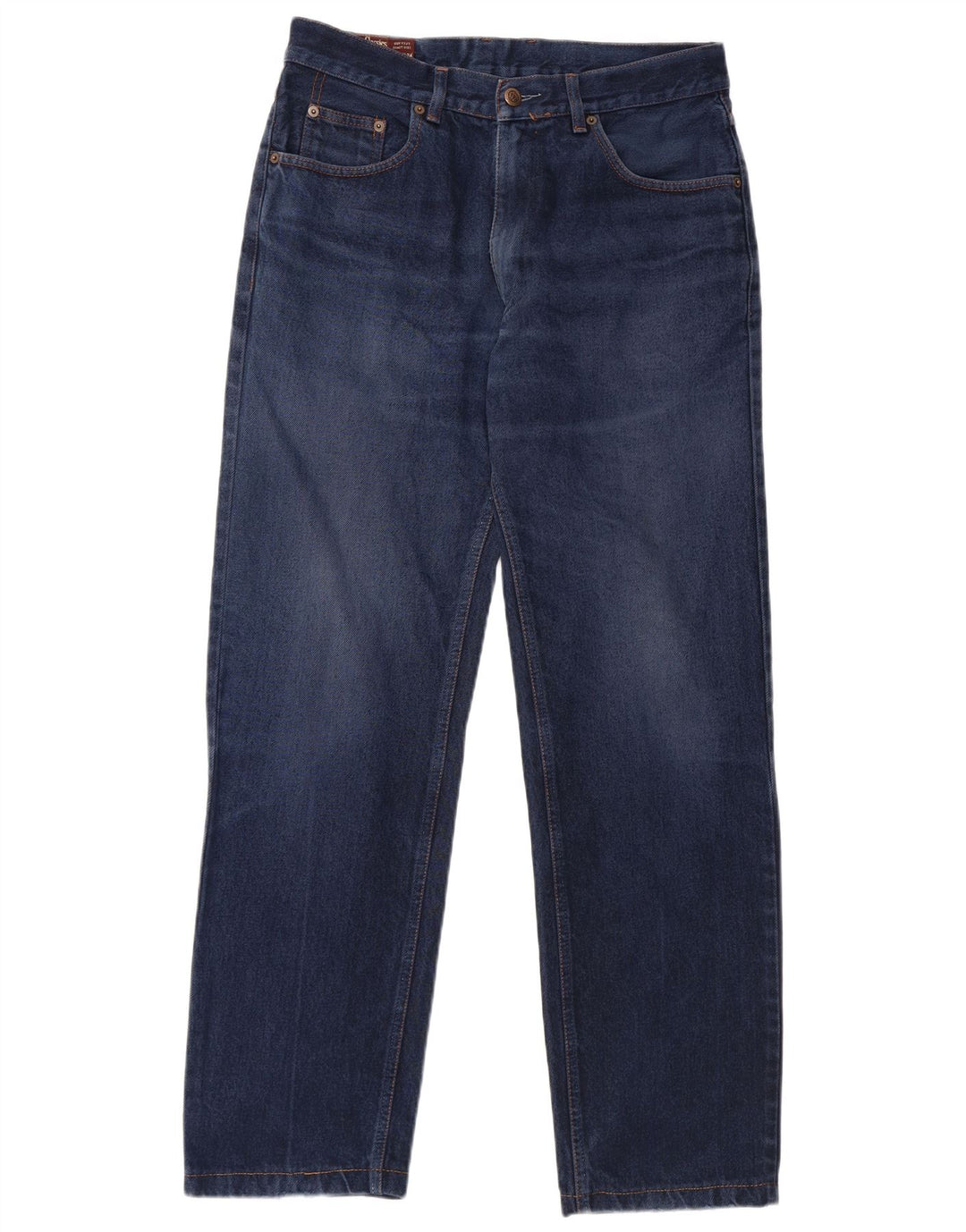 Marlboro Classics Herren Straight Jeans W32 L30 Marineblaue Baumwolle