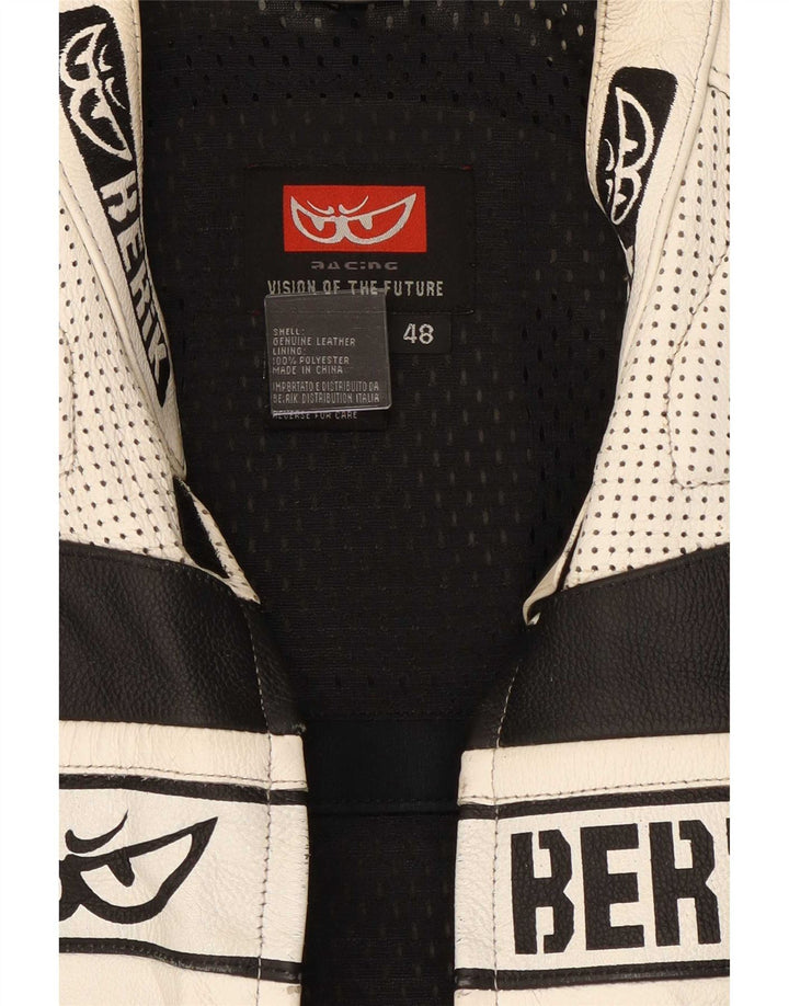Berik Herren Motorrad Grafik 2-teiliges Set IT 48 Medium W30 L27 Weiß