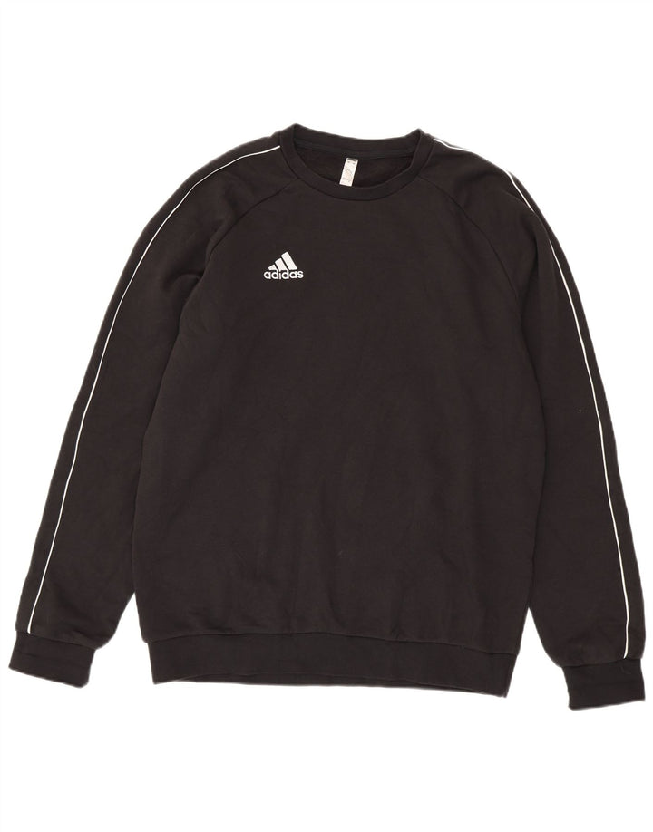 ADIDAS Herren Sweatshirt Pullover Große schwarze Baumwolle