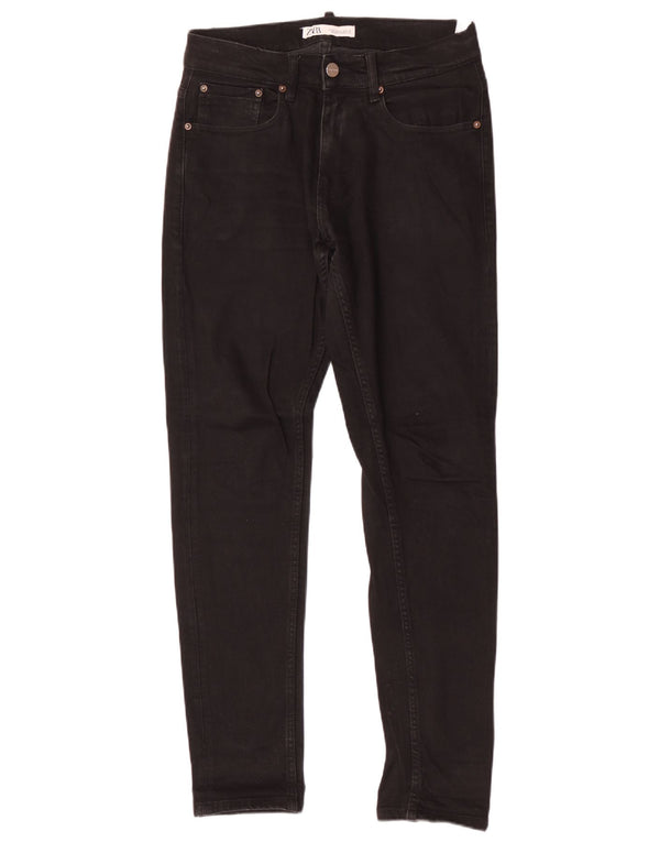 Zara Herren Skinny Jeans EU 38 Small W30 L31 Schwarze Baumwolle