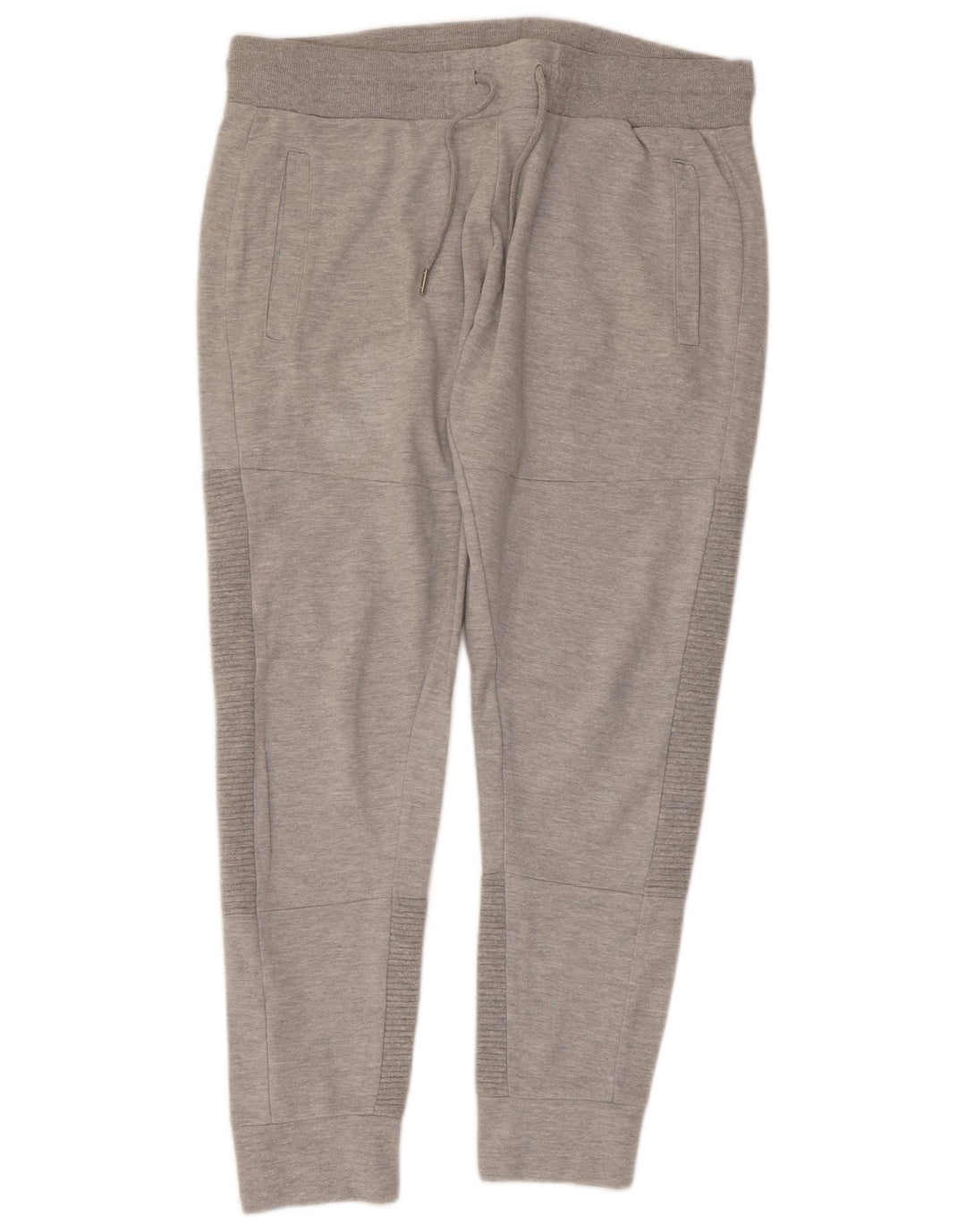 Zara Herren Crop Trainingsanzug Hose Jogger XL Grau Baumwolle