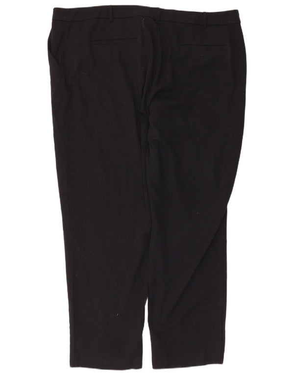 Marks & Spencer Damen Tapered Chinohose UK 22 3XL W44 L29 Schwarz