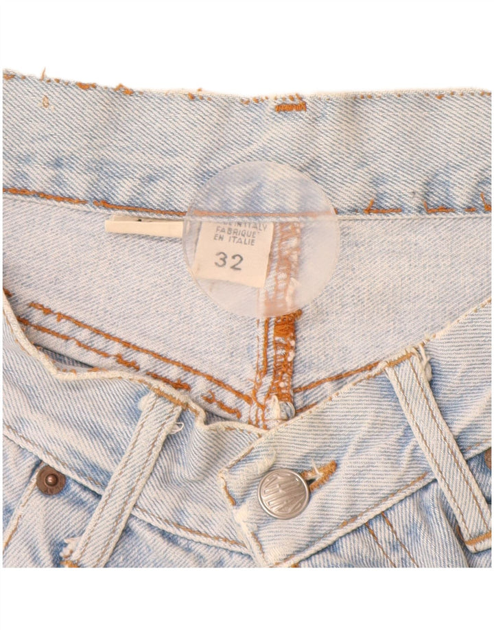 Replay Damen Straight Jeans W32 L30 Blaue Baumwolle