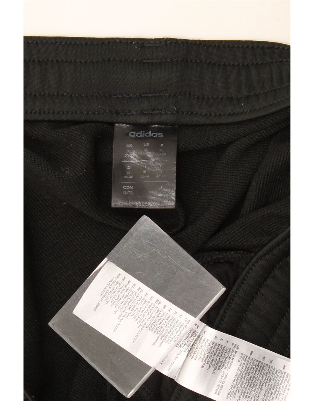 ADIDAS Damen Trainingshose Jogger UK 20/22 XL Schwarz Polyester