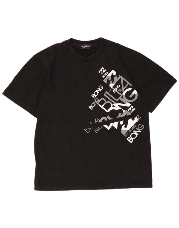 Billabong Herren Grafik T-Shirt Top XL Schwarz Baumwolle