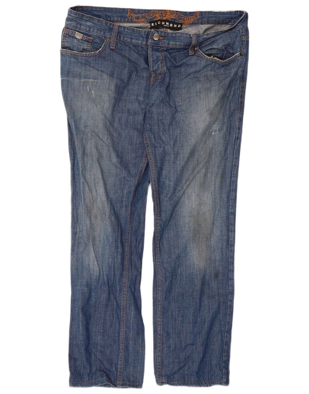 Richmond Damen Straight Jeans W40 L30 Blau