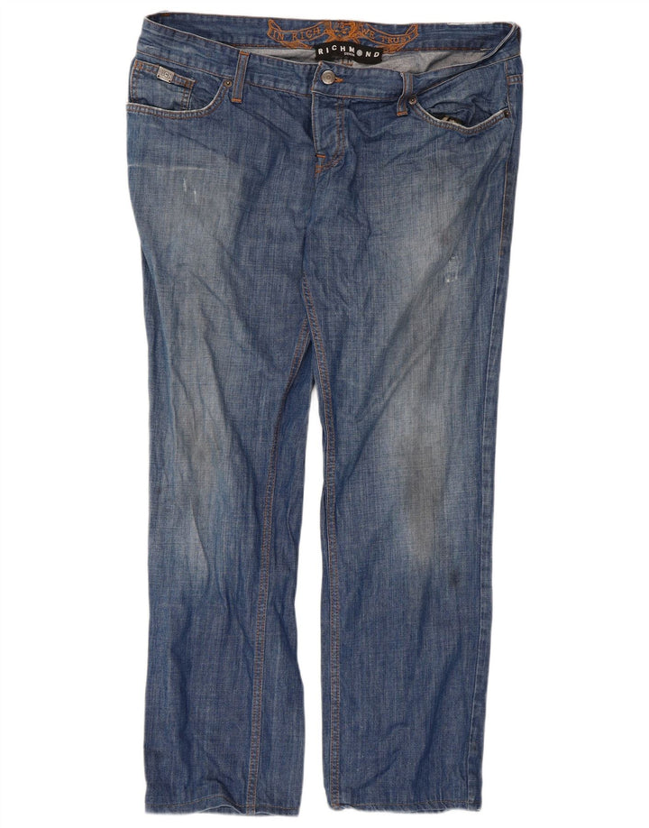 Richmond Damen Straight Jeans W40 L30 Blau