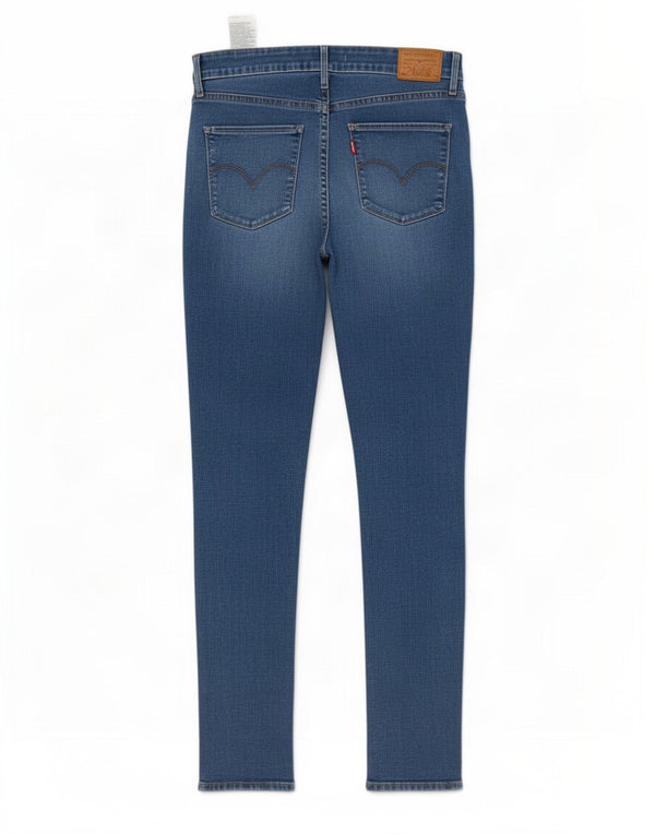 Levi's Damen 721 High Rise Skinny Jeans W29 L30 Blaue Baumwolle